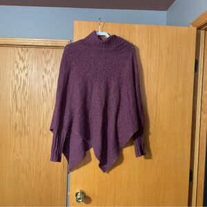 Purple poncho